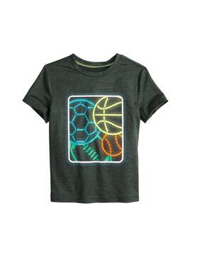 Jumping Beans Toddler Boys Neon Sports Short Sleeve Tee T-shirt Size 2T